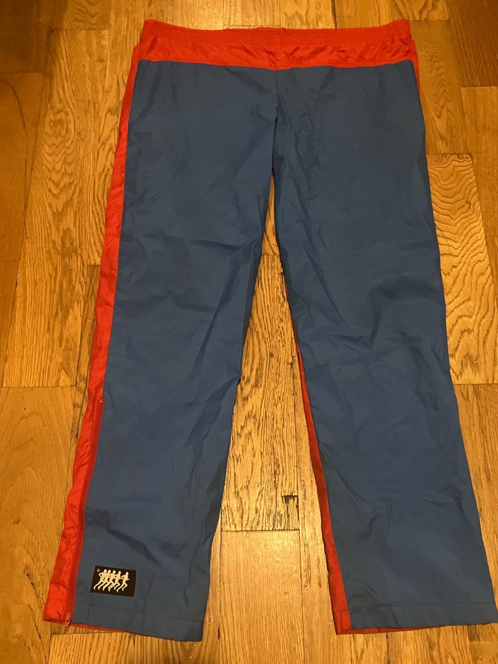 Vintage Gore Tex Rain Snow Pants Red Blue Men's L Large 38x30 Zipper 80s Running